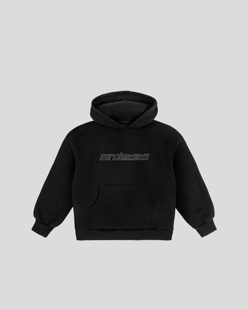 Black frotte hoodie - MINDSTATE