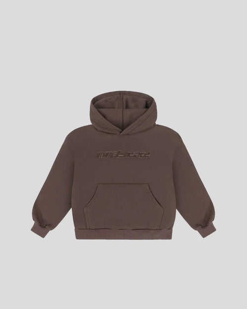 Brown frotte hoodie - MINDSTATE