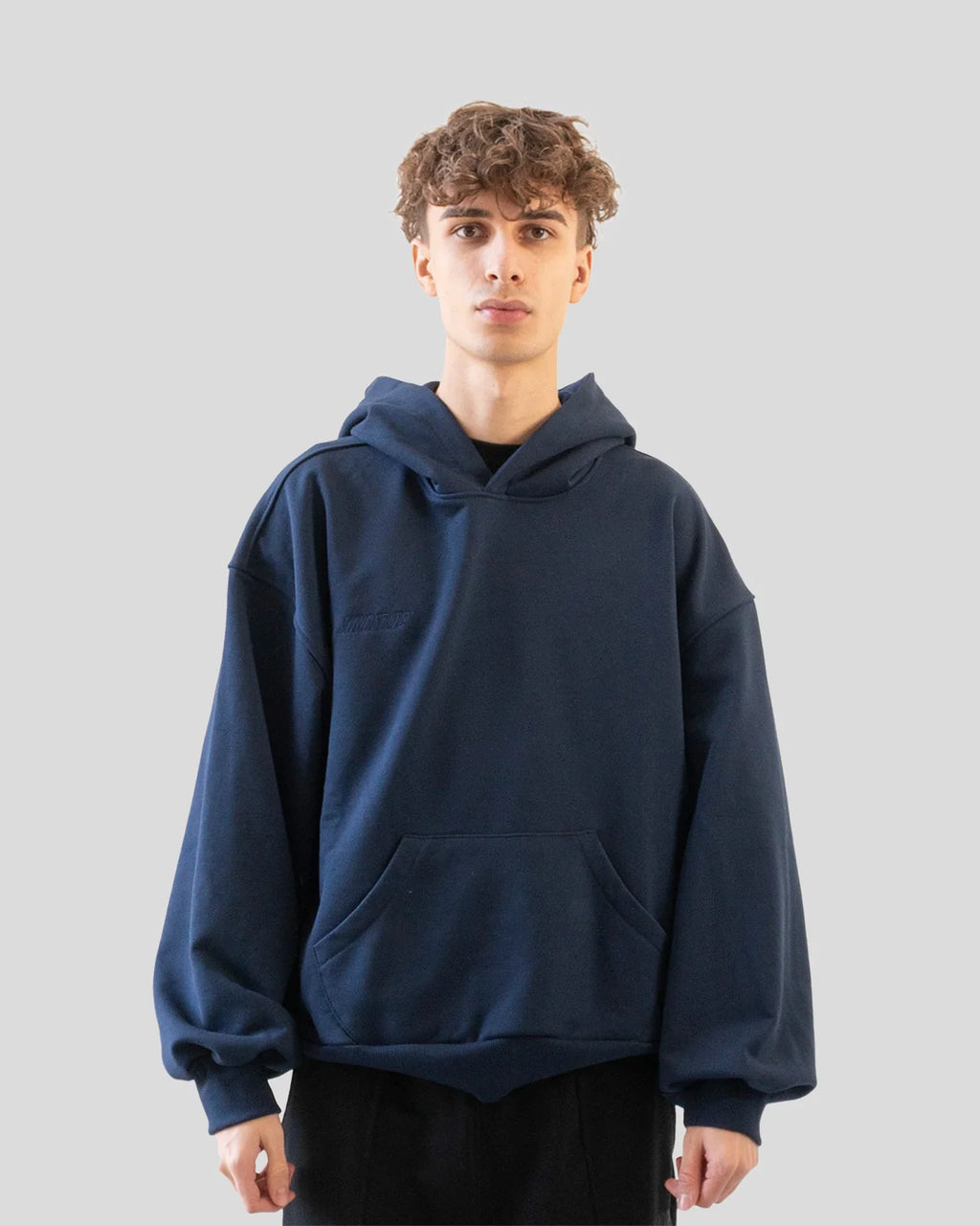 Basic hoodie (navy blue)