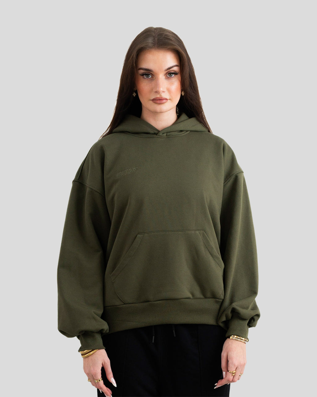 Basic hoodie (olive)
