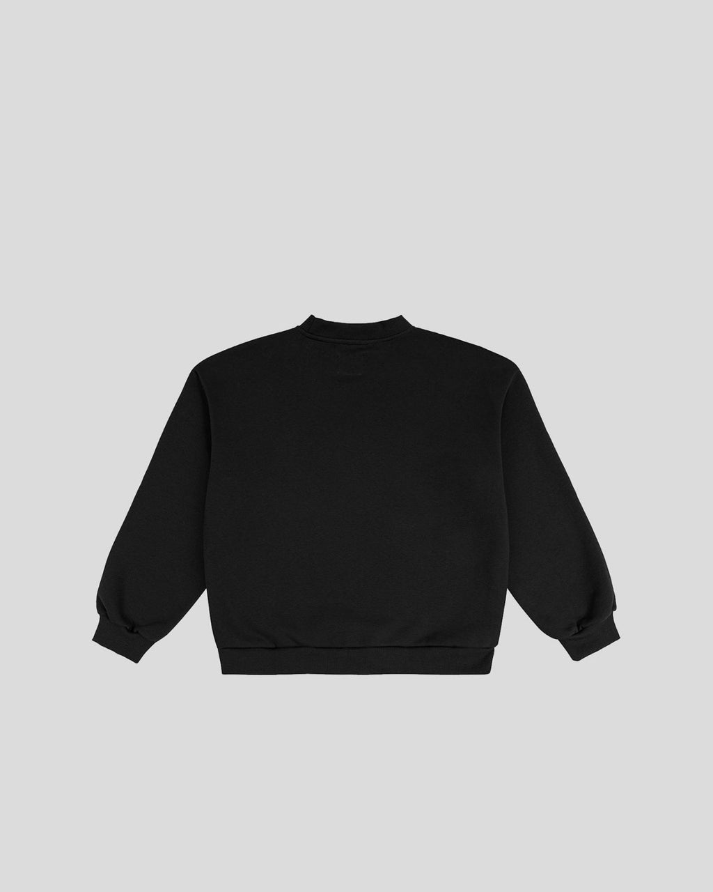 Black frotte crewneck - MINDSTATE