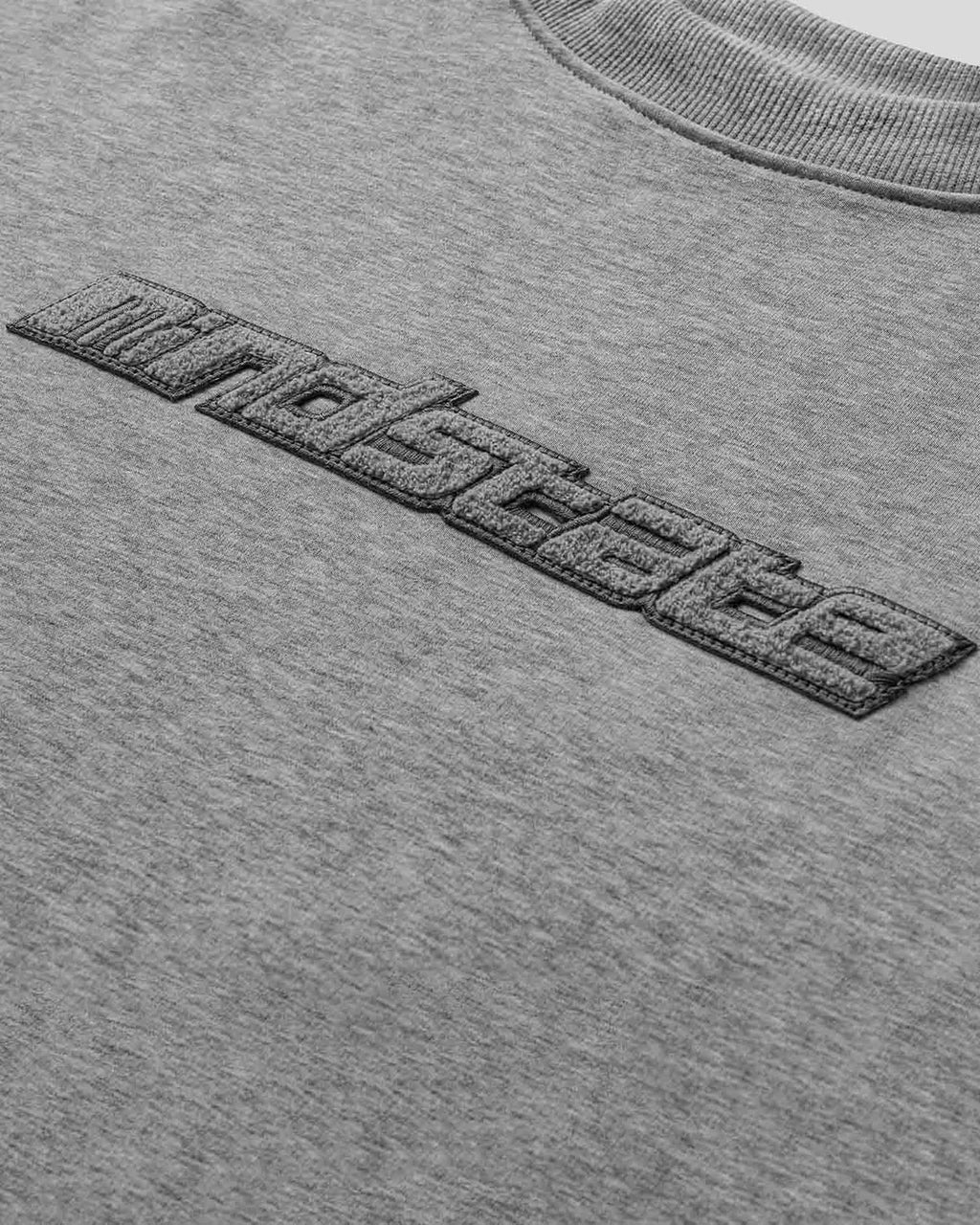 Gray frotte crewneck - MINDSTATE