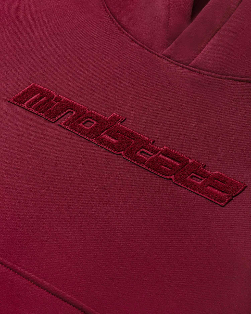 Maroon frotte hoodie