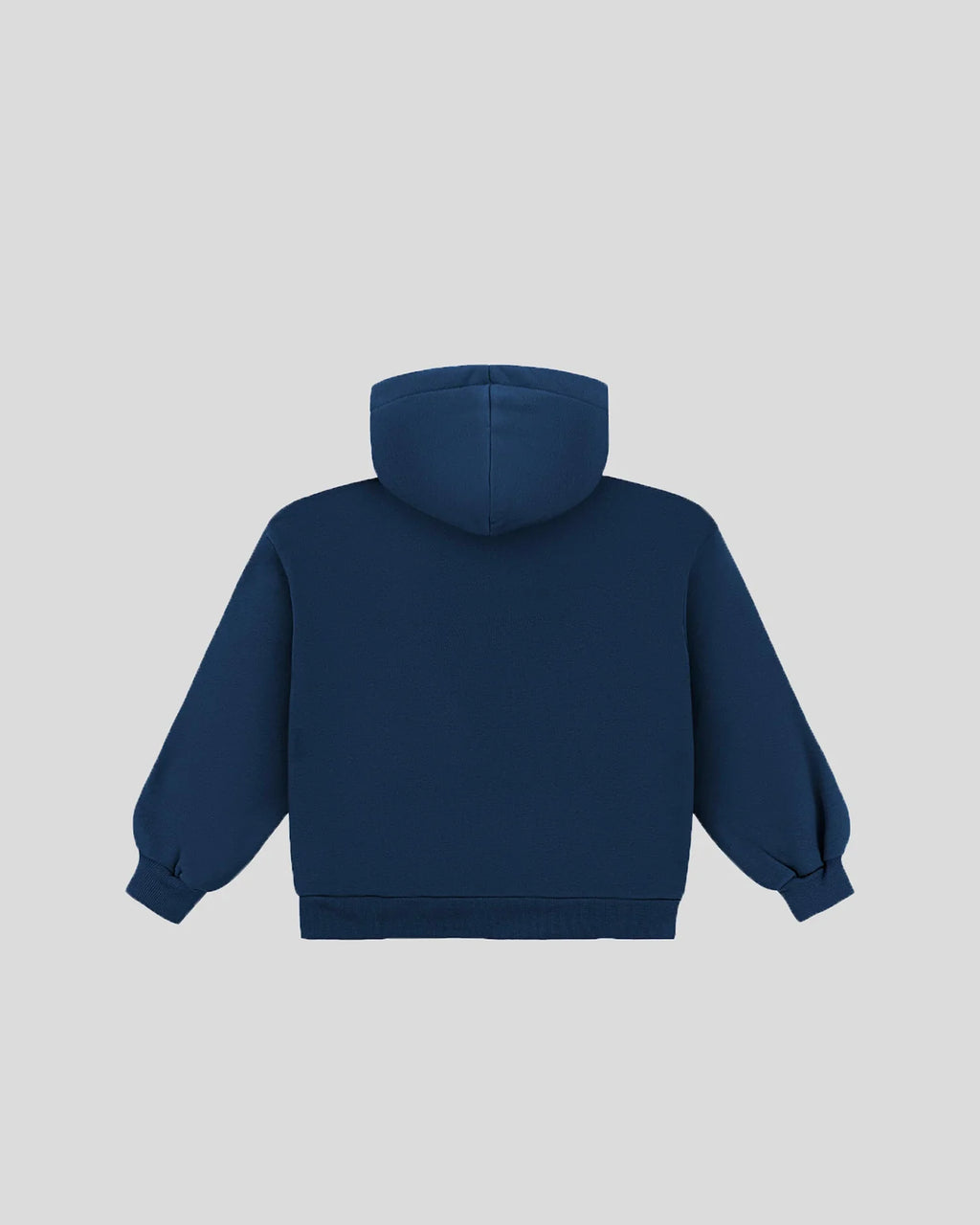 Navy blue frotte hoodie