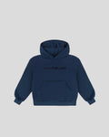 Navy blue frotte hoodie