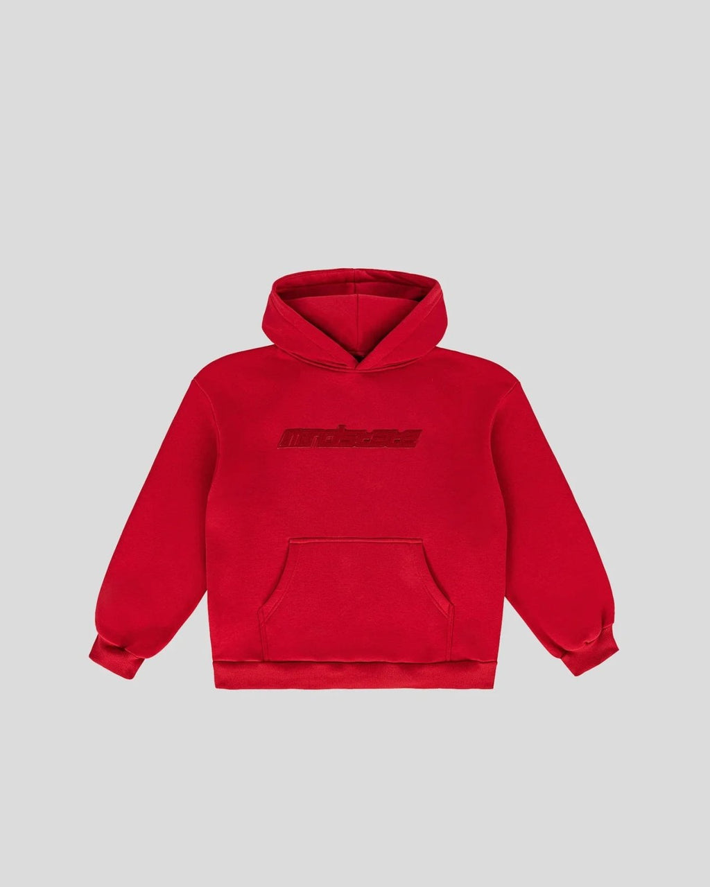Red frotte hoodie - MINDSTATE